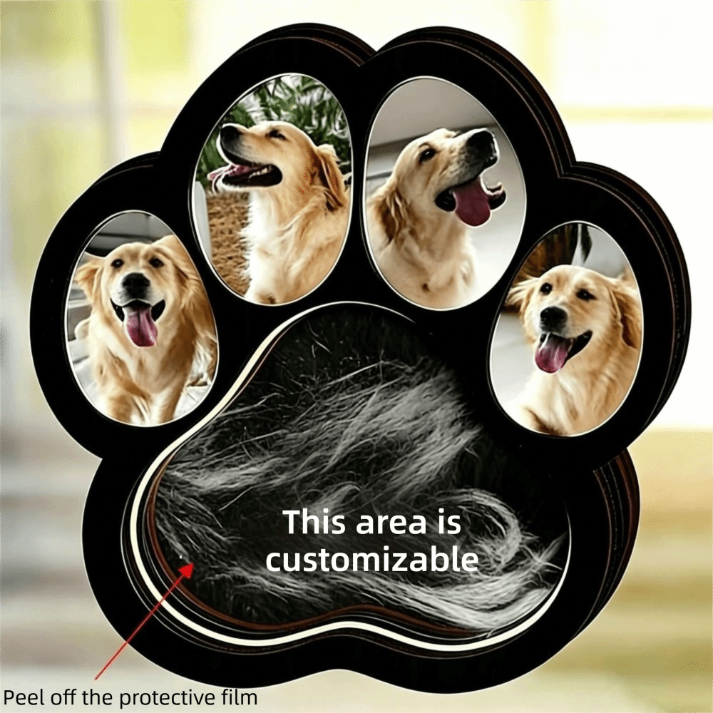 Photographic Memory - Houten bewaardoos voor huisdierenbont, afneembare achterklep