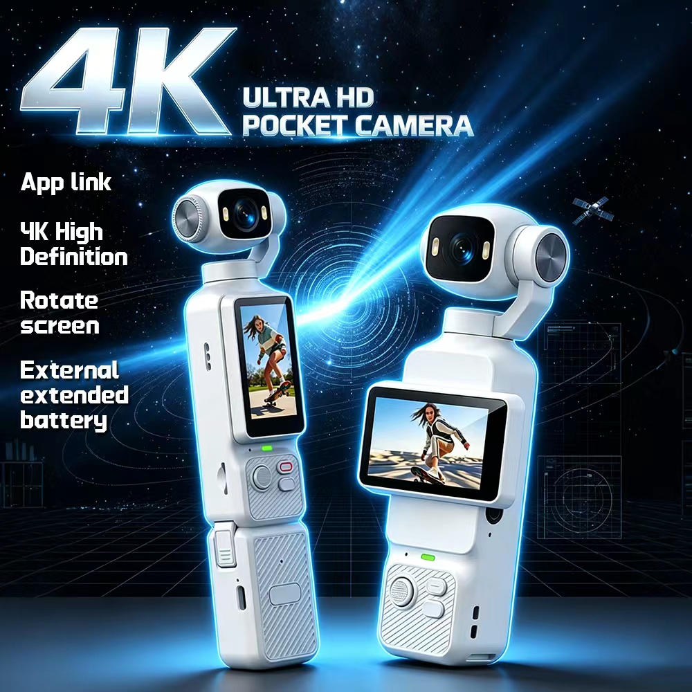 Photographic Memory - LK-033 4K Zakformaat Handheld Gimbal Actiecamera