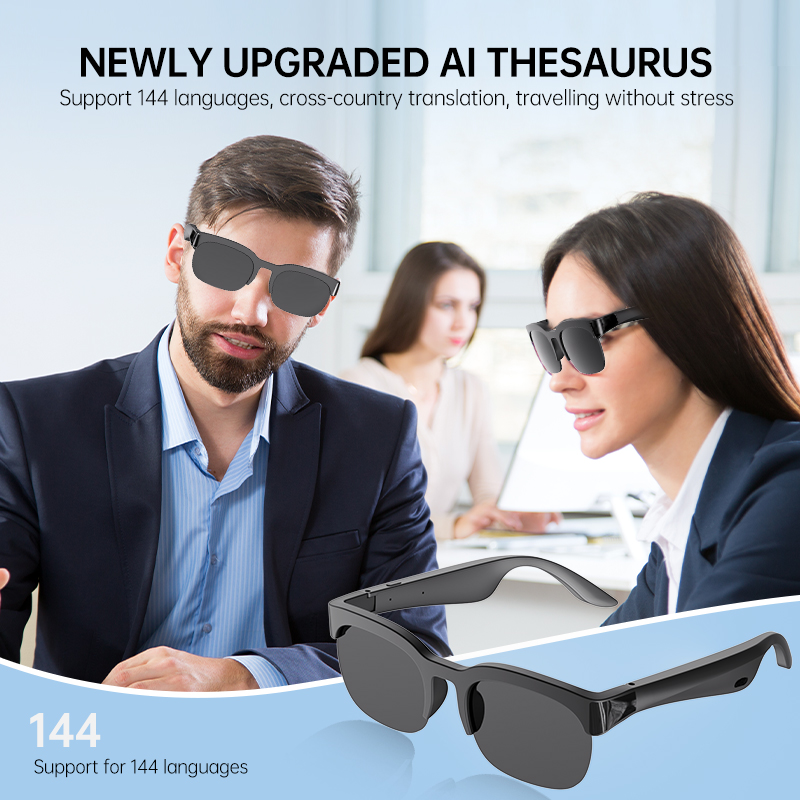 Photography Japanese - 2026 Slimme AI-Vertaalzonnebril Draadloze Bluetooth-Telefoonfunctie Comfortabele