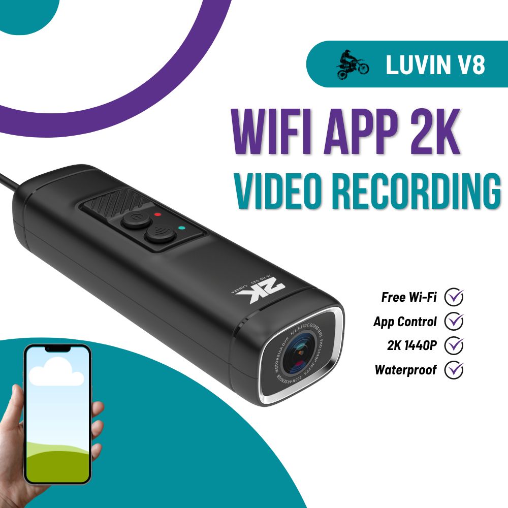 Photographic Memory - Freedconn Motorfiets Camera Dvr 1440P Video-opname