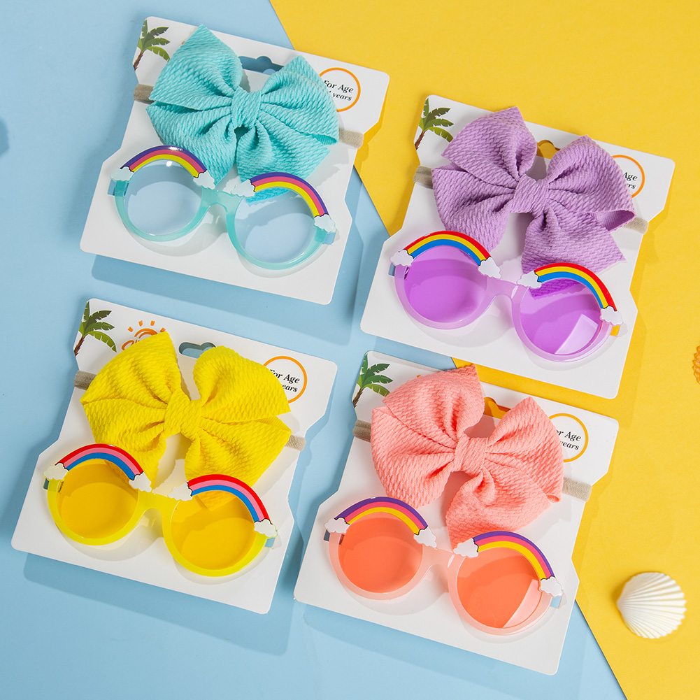 Photography Cheat Sheet - 2 Stks/set Regenboog Baby Zonnebril Kogel