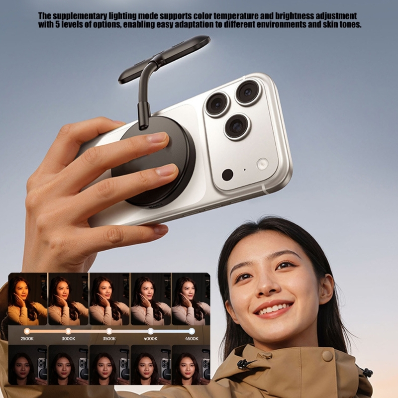 Photography Book - Draagbare ABS LED magnetische telefoonlamp Boeklicht