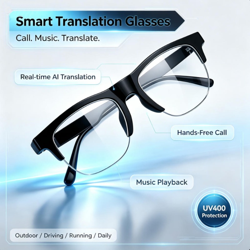Photography Japanese - Slimme vertaalbrillen Real-time AI-vertaling Handsfree bellen