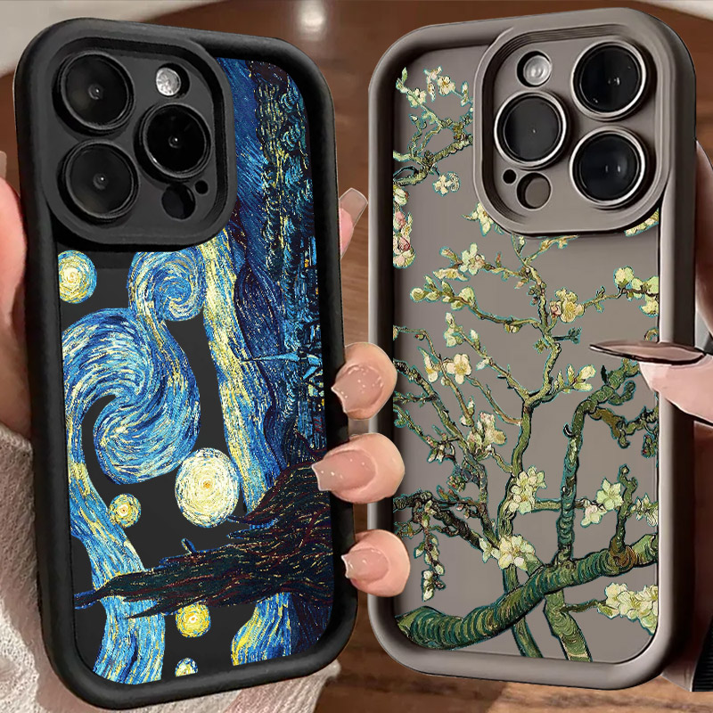Photography Geometry - Van Gogh Sterrenhemel Olieverfschilderij Case Voor