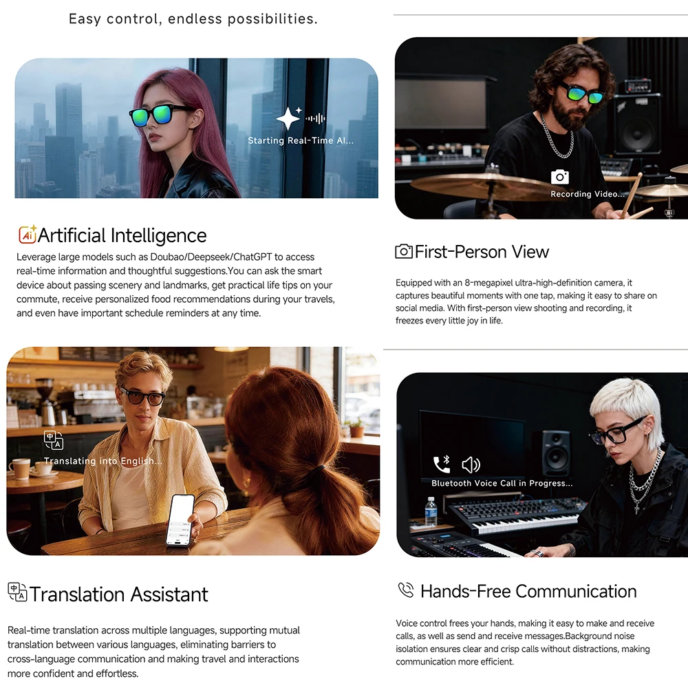 2026 Smart AI-bril MT5-mini Ch - Photography Japanese recensie en prijs