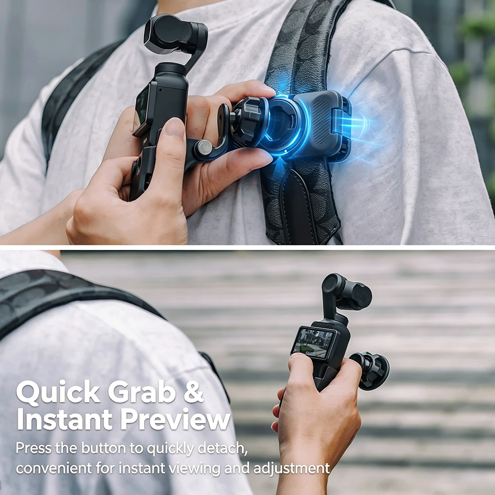 Magnetische rugzakclip met sne - Camera Wrist Strap recensie en prijs